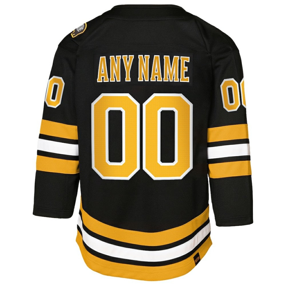 Boston Bruins Youth Home Custom Premier Jersey Black