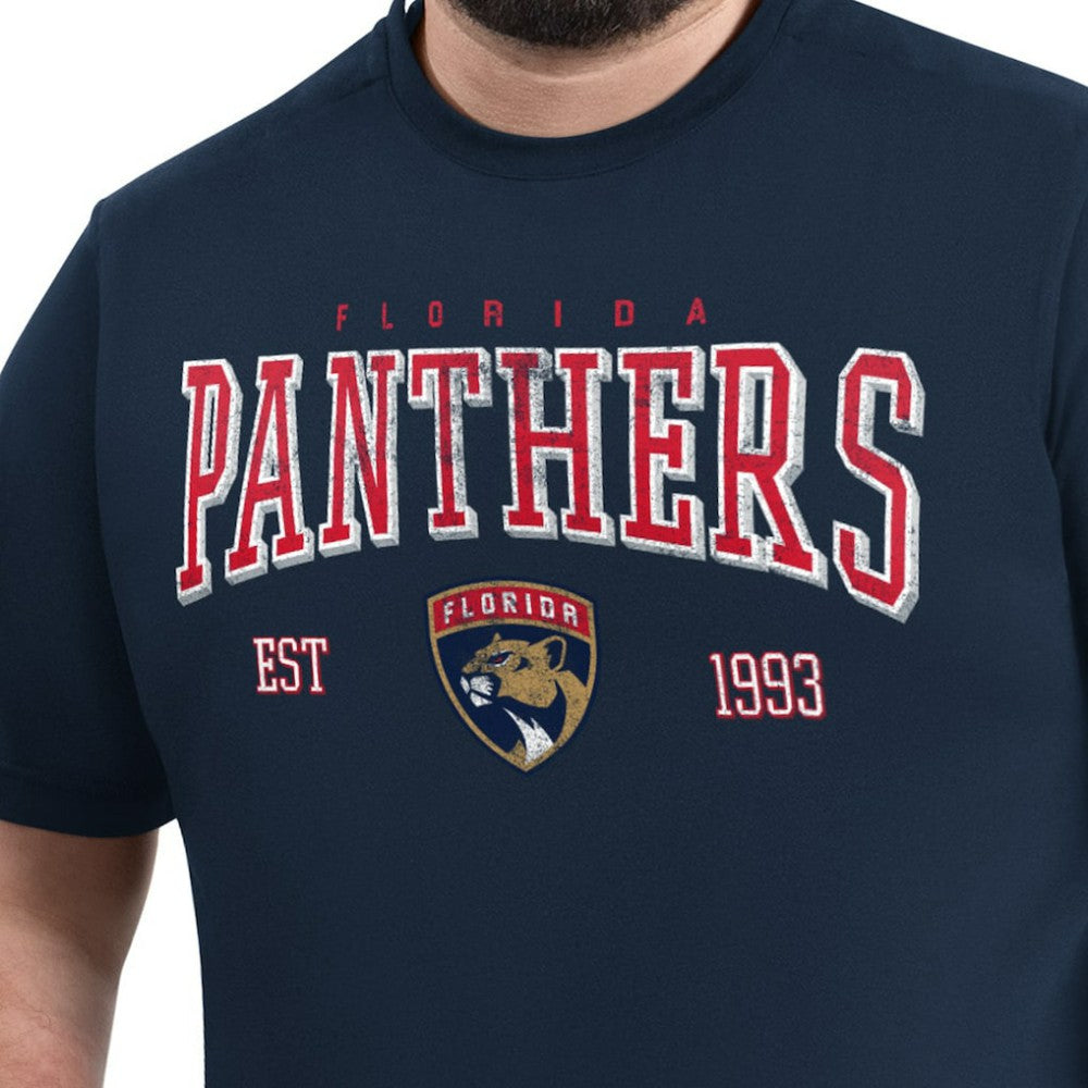 Florida Panthers G-III Sports by Carl Banks Adaptive Classic Team Graphic T-Shirt Navy