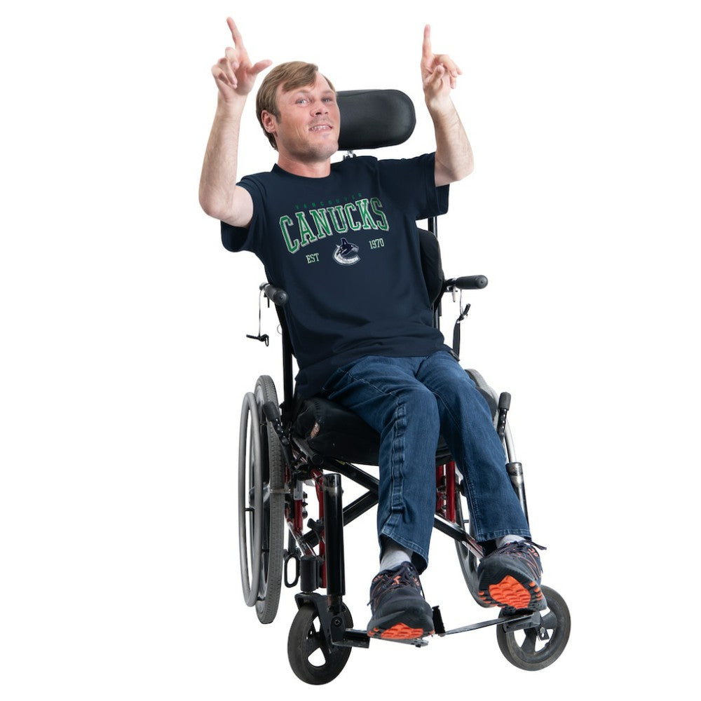 Vancouver Canucks G-III Sports by Carl Banks Adaptive Classic Team Graphic T-Shirt Navy