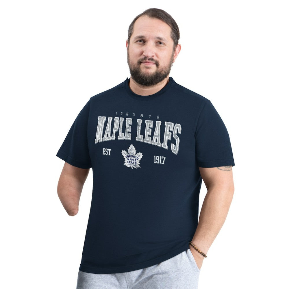 Toronto Maple Leafs G-III Sports by Carl Banks Adaptive Classic Team Graphic T-Shirt Navy
