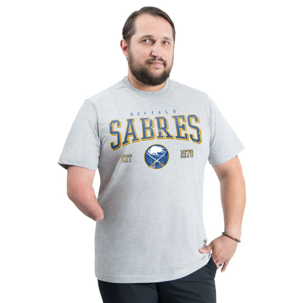 Buffalo Sabres G-III Sports by Carl Banks Adaptive Classic Team Graphic T-Shirt Gray