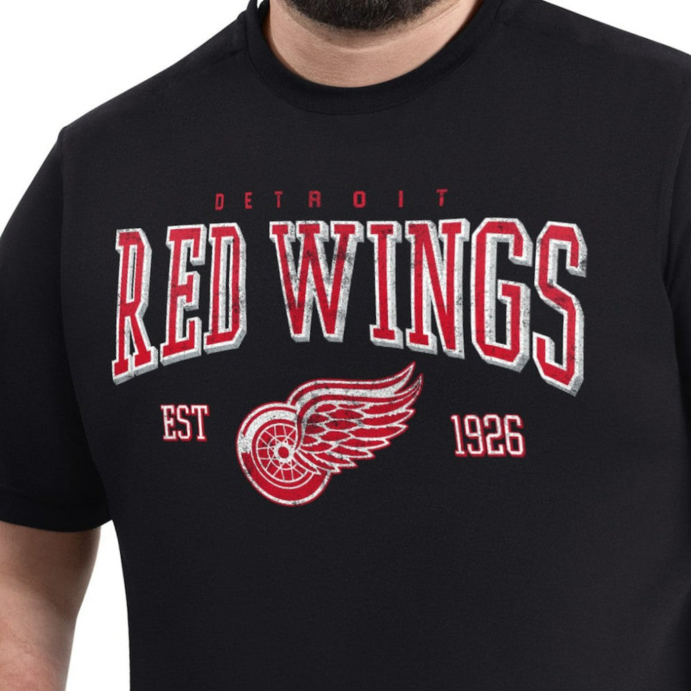 Detroit Red Wings G-III Sports by Carl Banks Adaptive Classic Team Graphic T-Shirt Black