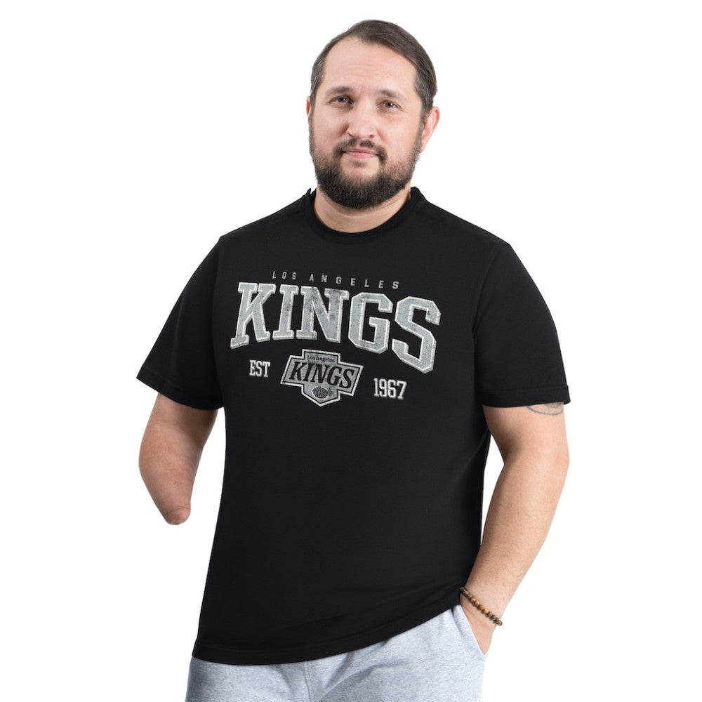 Los Angeles Kings G-III Sports by Carl Banks Adaptive Classic Team Graphic T-Shirt Black