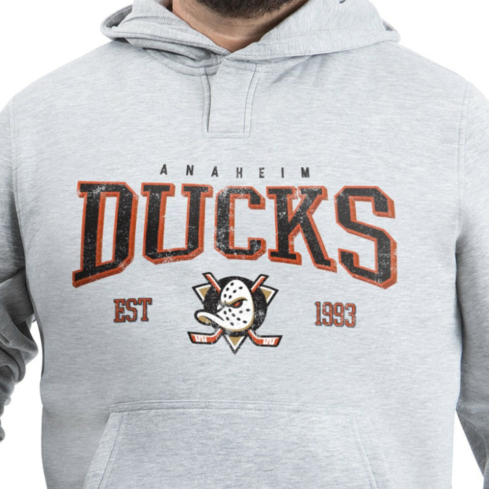 Anaheim Ducks G-III Sports by Carl Banks Adaptive Classic Team Spirit Fleece Hoodie Gray