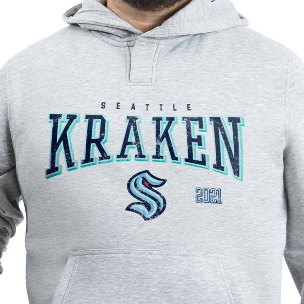 Seattle Kraken G-III Sports by Carl Banks Adaptive Classic Team Spirit Fleece Hoodie Gray