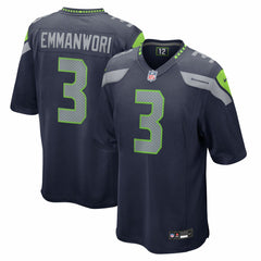Nick Emmanwori Seattle Seahawks Team Game Jersey - College Navy