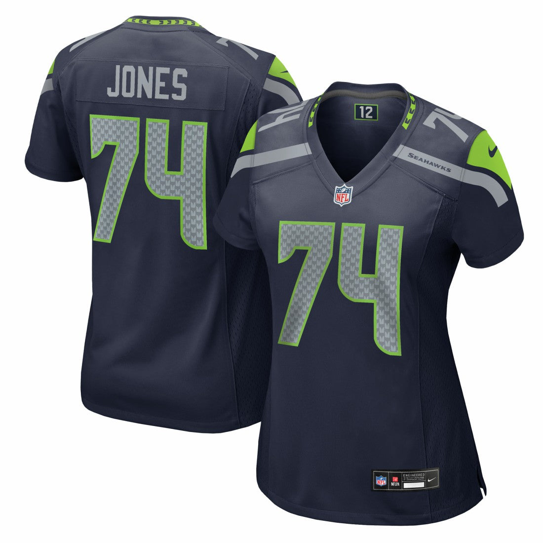Josh Jones Seattle Seahawks Women's Team Game Jersey - College Navy