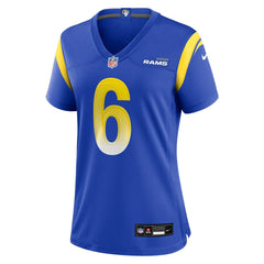 Nick Hampton Los Angeles Rams Women's Team Game Jersey - Royal