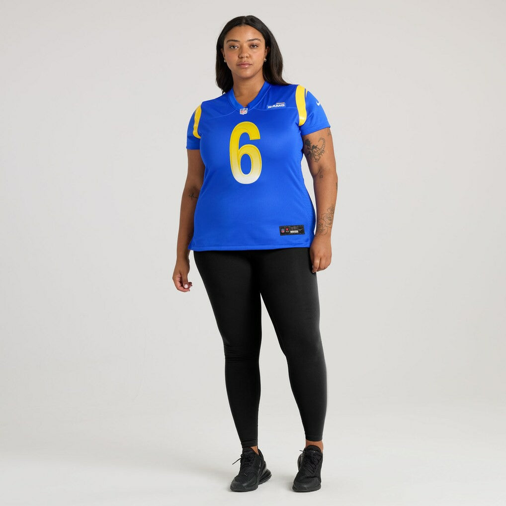 Nick Hampton Los Angeles Rams Women's Team Game Jersey - Royal