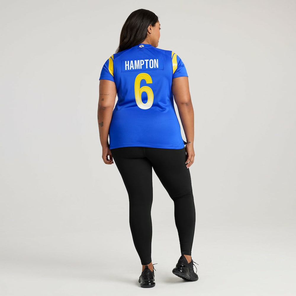 Nick Hampton Los Angeles Rams Women's Team Game Jersey - Royal