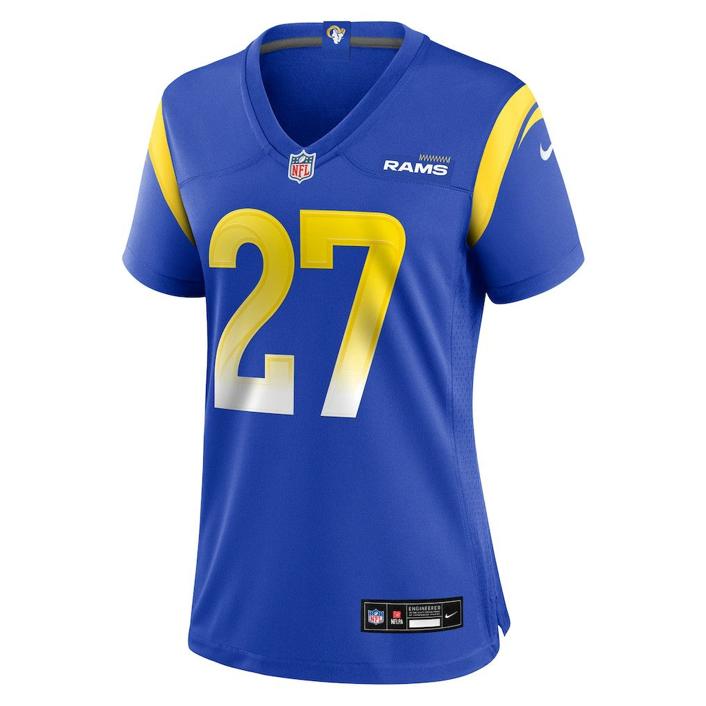 Jarquez Hunter Los Angeles Rams Women's Team Game Jersey - Royal
