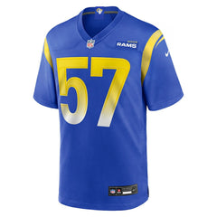Ty Hamilton Los Angeles Rams Team Game Jersey - Royal