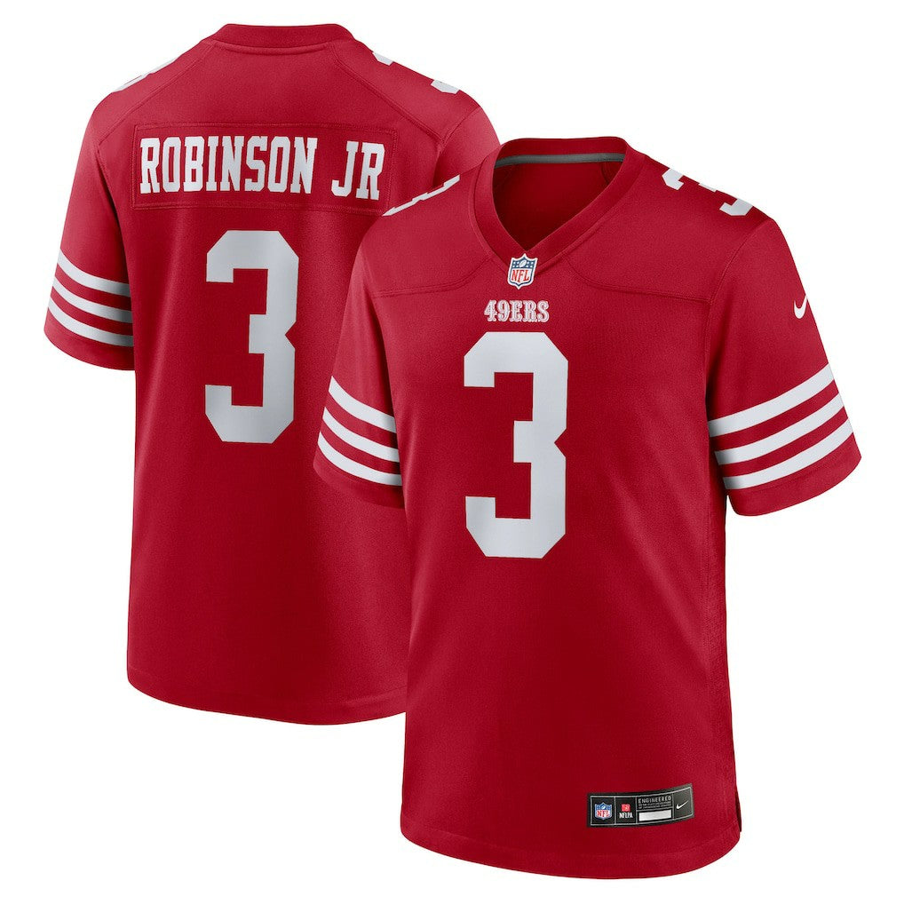Brian Robinson Jr. San Francisco 49ers Team Game Jersey - Scarlet