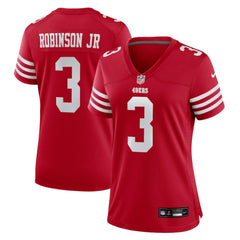 Brian Robinson Jr. San Francisco 49ers Women's Team Game Jersey - Scarlet