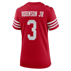 Brian Robinson Jr. San Francisco 49ers Women's Team Game Jersey - Scarlet