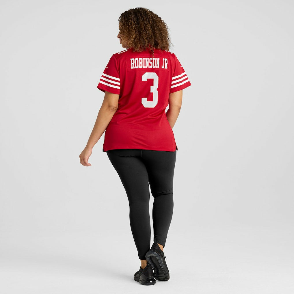 Brian Robinson Jr. San Francisco 49ers Women's Team Game Jersey - Scarlet