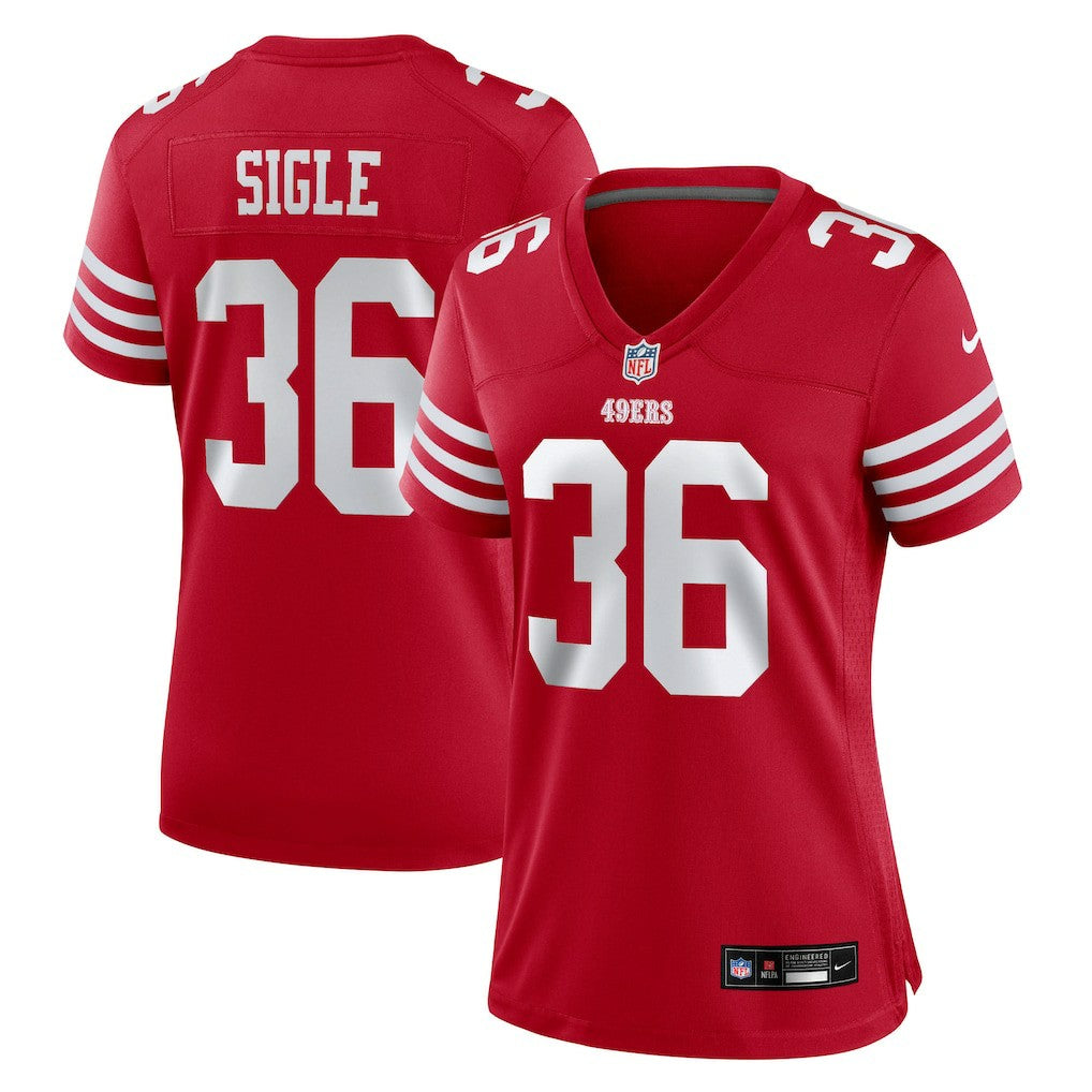 Marques Sigle San Francisco 49ers Women's Team Game Jersey - Scarlet