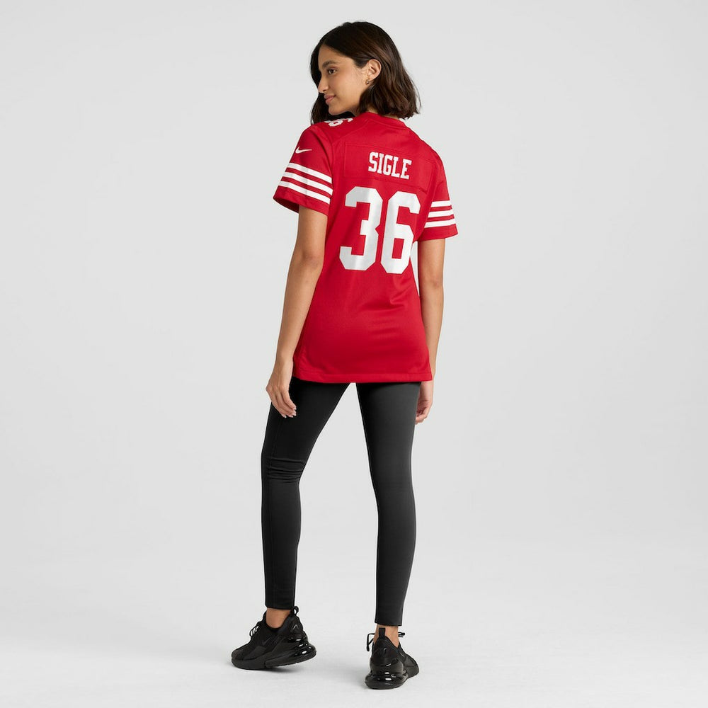 Marques Sigle San Francisco 49ers Women's Team Game Jersey - Scarlet