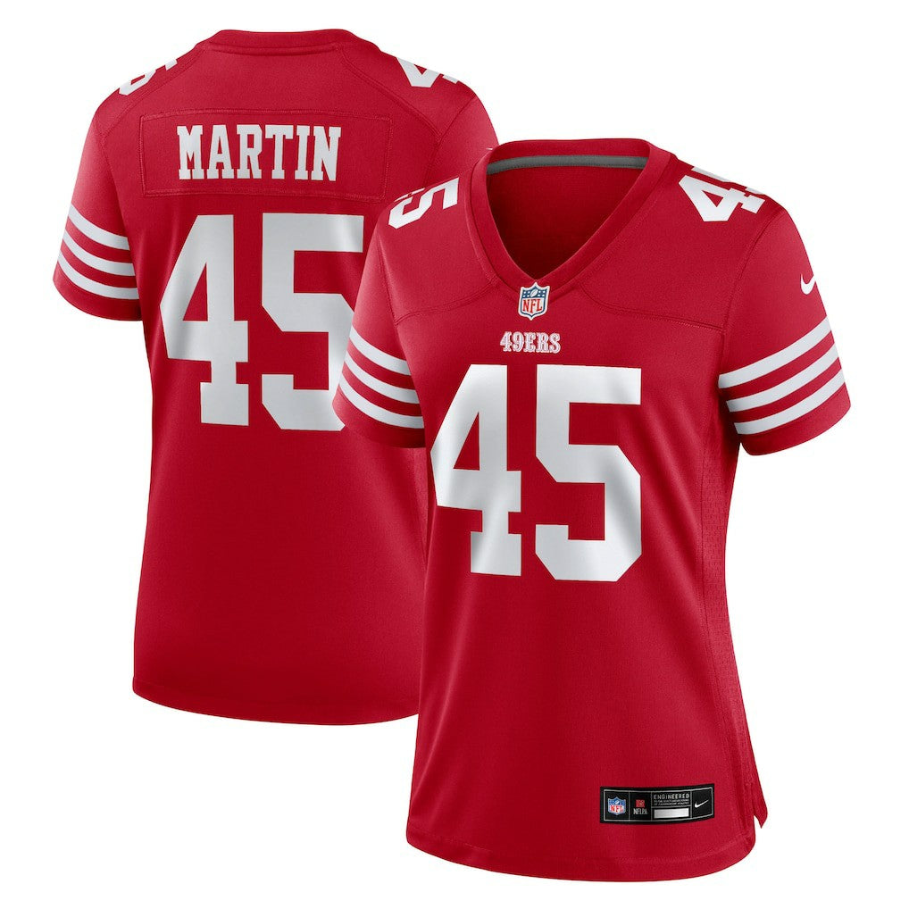Nick Martin San Francisco 49ers Women's Team Game Jersey - Scarlet