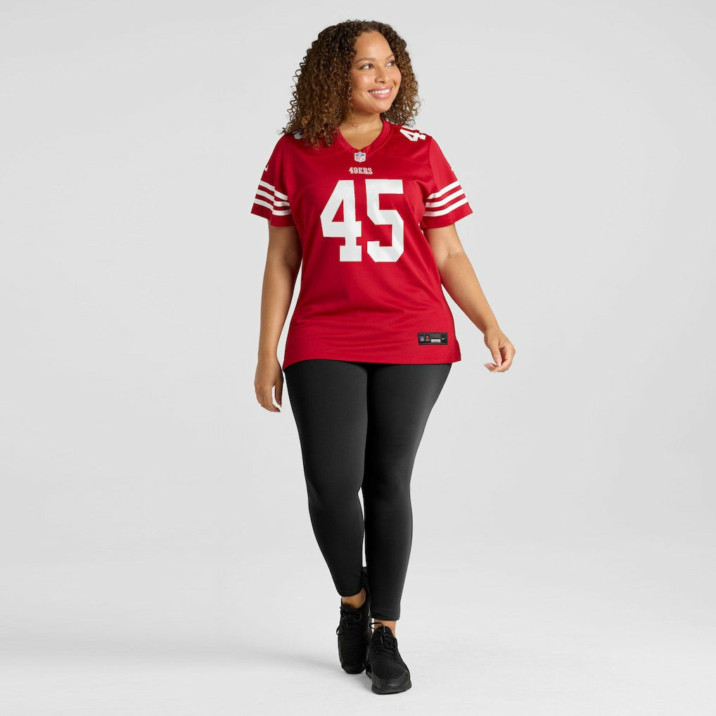 Nick Martin San Francisco 49ers Women's Team Game Jersey - Scarlet