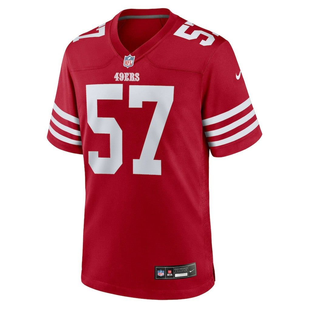 Luke Gifford San Francisco 49ers Team Game Jersey - Scarlet