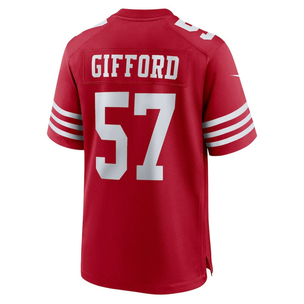Luke Gifford San Francisco 49ers Team Game Jersey - Scarlet