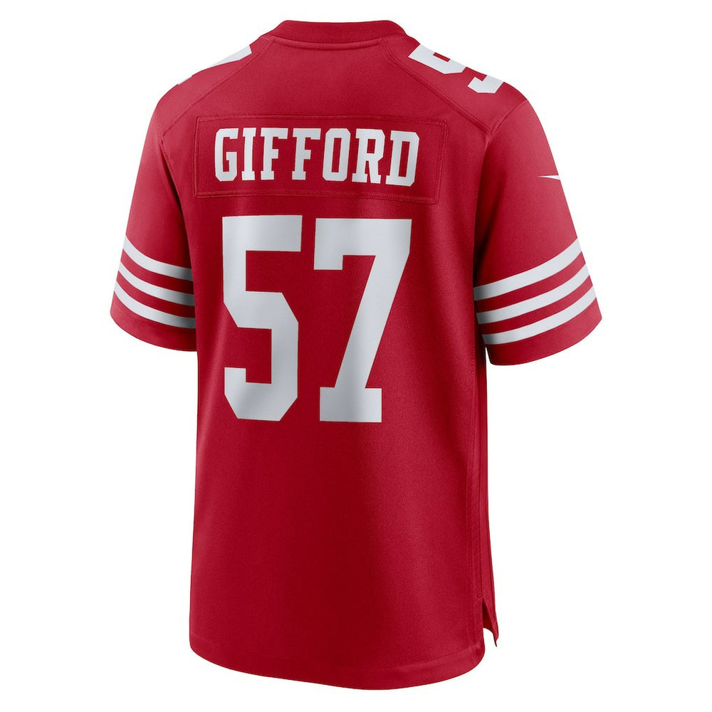 Luke Gifford San Francisco 49ers Team Game Jersey - Scarlet
