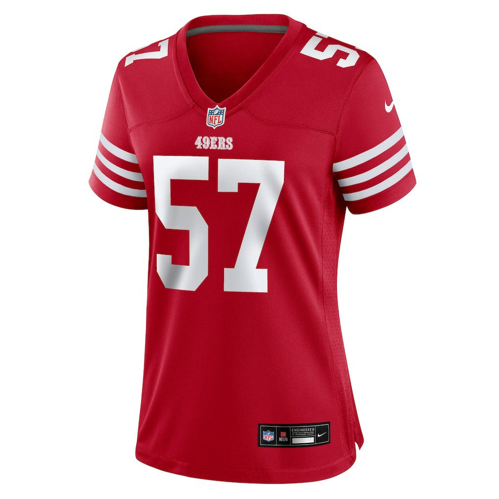 Luke Gifford San Francisco 49ers Women's Team Game Jersey - Scarlet