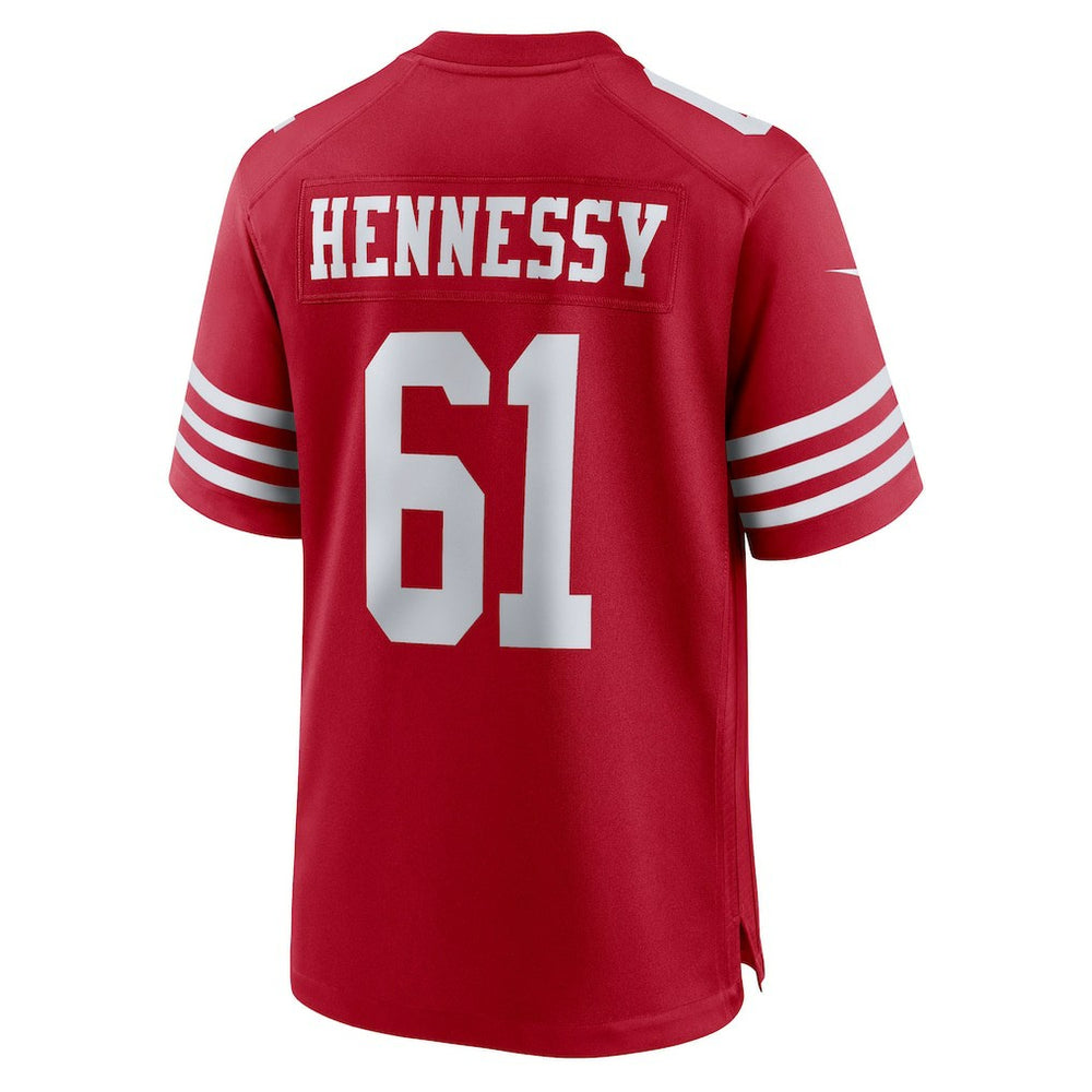 Matt Hennessy San Francisco 49ers Team Game Jersey - Scarlet