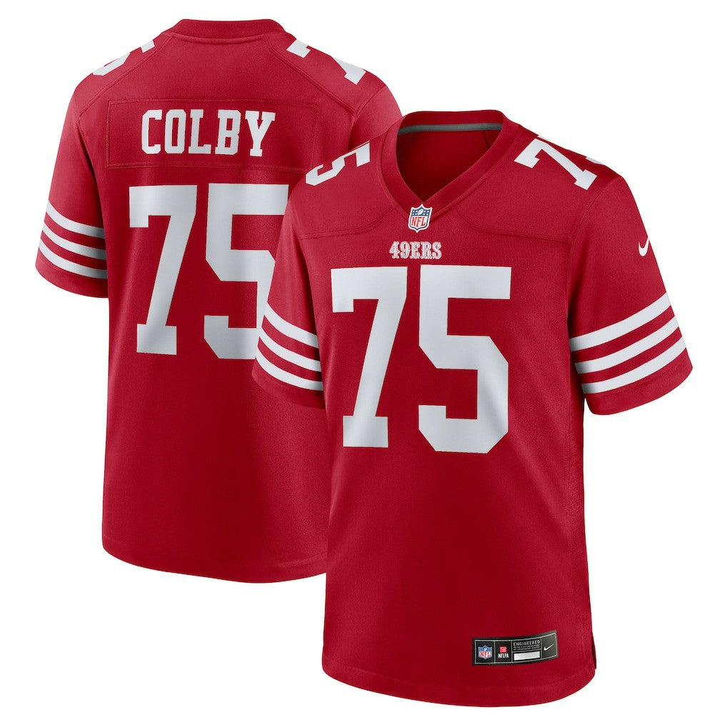 Connor Colby San Francisco 49ers Team Game Jersey - Scarlet