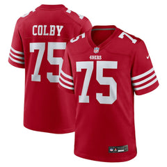 Connor Colby San Francisco 49ers Team Game Jersey - Scarlet