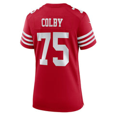 Connor Colby San Francisco 49ers Women's Team Game Jersey - Scarlet
