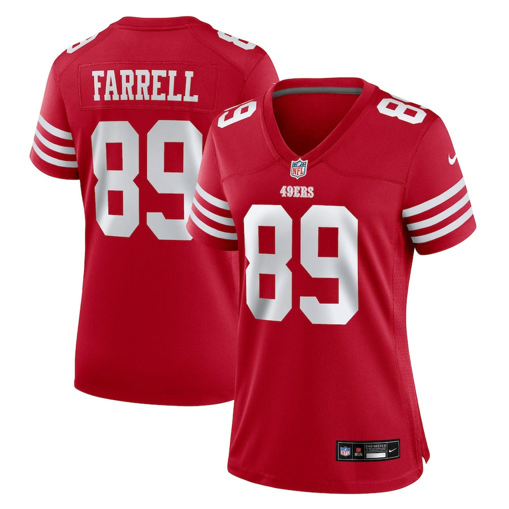 Luke Farrell San Francisco 49ers Women's Team Game Jersey - Scarlet