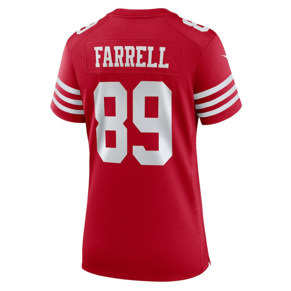 Luke Farrell San Francisco 49ers Women's Team Game Jersey - Scarlet