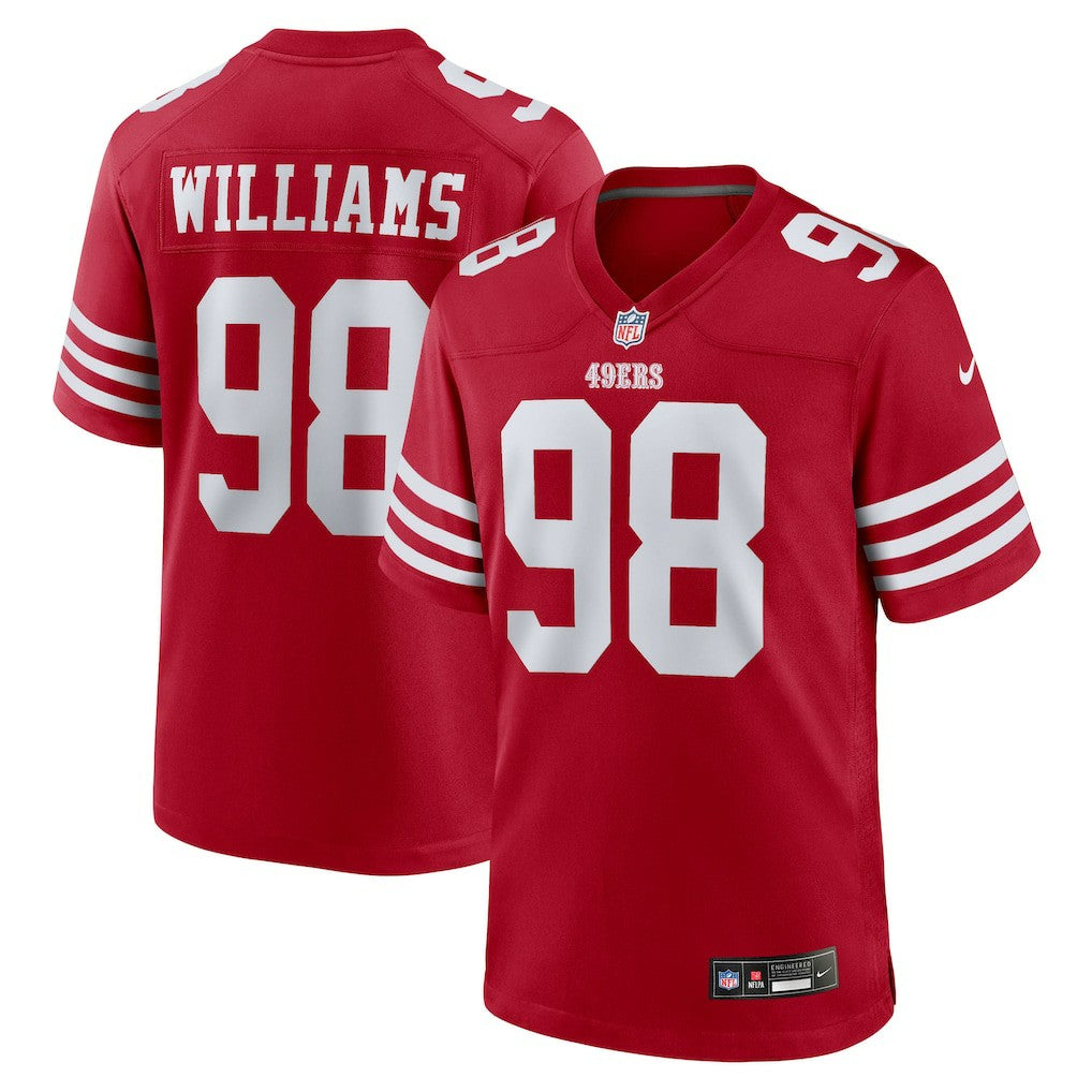 Mykel Williams San Francisco 49ers Team Game Jersey - Scarlet