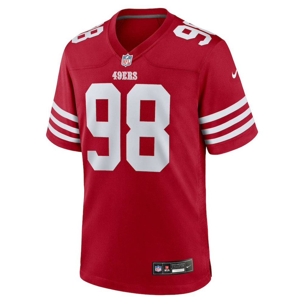 Mykel Williams San Francisco 49ers Team Game Jersey - Scarlet