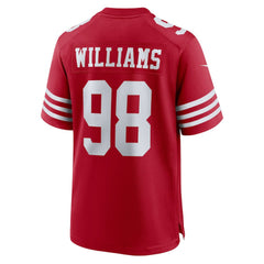 Mykel Williams San Francisco 49ers Team Game Jersey - Scarlet