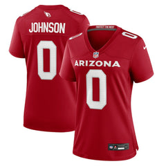 Will Johnson Arizona Cardinals Women's Team Game Jersey - Cardinal