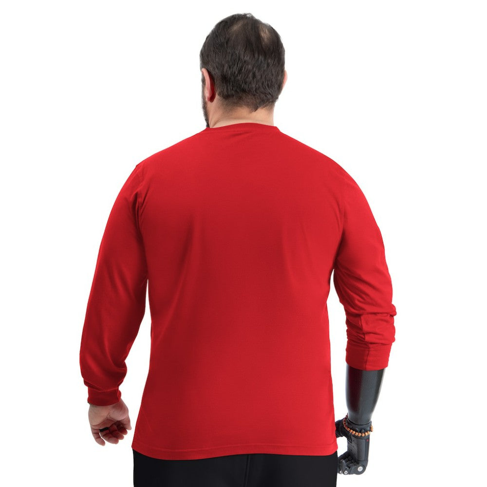 Washington Capitals G-III Sports by Carl Banks Adaptive Mesh Effect Long Sleeve T-Shirt Red