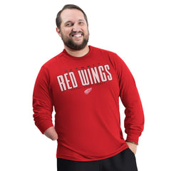 Detroit Red Wings G-III Sports by Carl Banks Adaptive Mesh Effect Long Sleeve T-Shirt Red