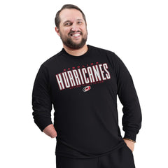Carolina Hurricanes G-III Sports by Carl Banks Adaptive Mesh Effect Long Sleeve T-Shirt Black