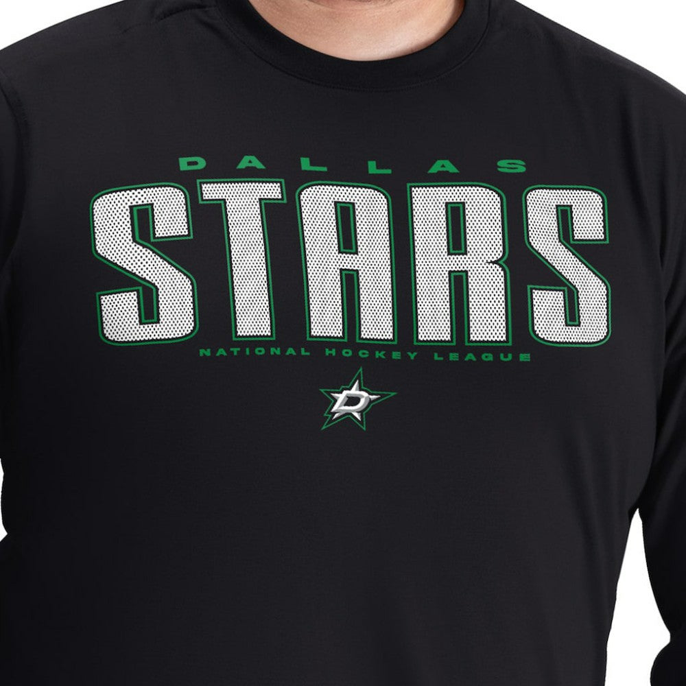 Dallas Stars G-III Sports by Carl Banks Adaptive Mesh Effect Long Sleeve T-Shirt Black