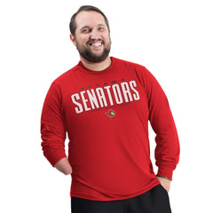 Ottawa Senators G-III Sports by Carl Banks Adaptive Mesh Effect Long Sleeve T-Shirt Red