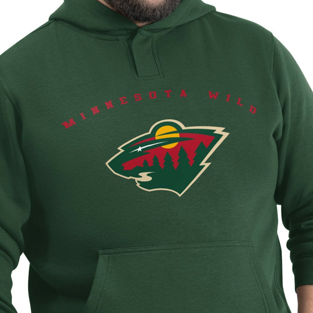 Minnesota Wild G-III Sports by Carl Banks Adaptive Classic Team Arc Fleece Hoodie Green