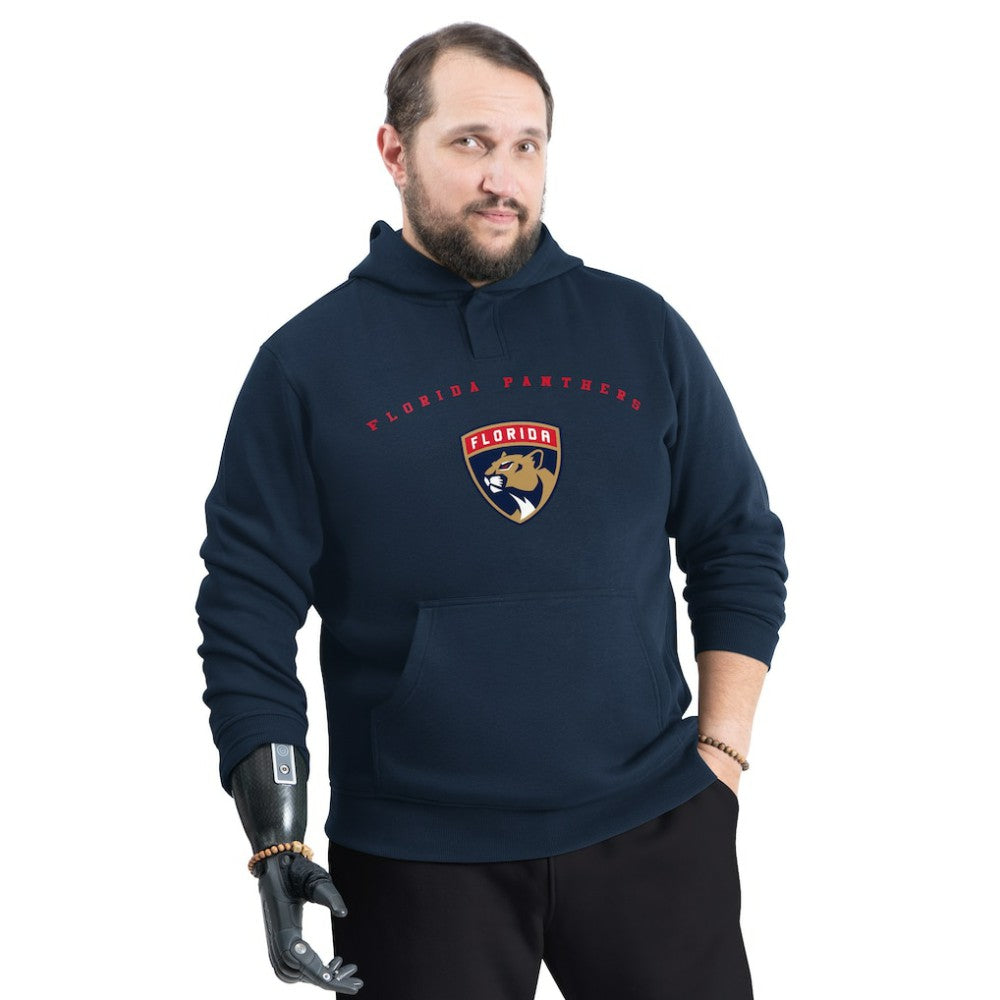 Florida Panthers G-III Sports by Carl Banks Adaptive Classic Team Arc Fleece Hoodie Navy