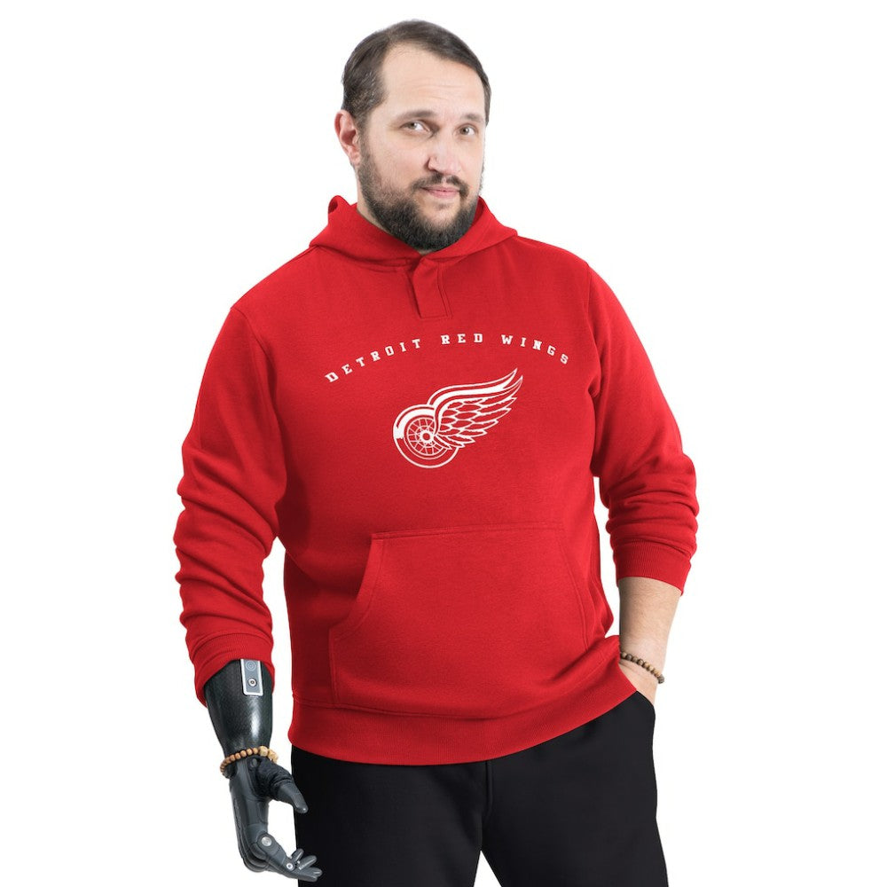 Detroit Red Wings G-III Sports by Carl Banks Adaptive Classic Team Arc Fleece Hoodie Red