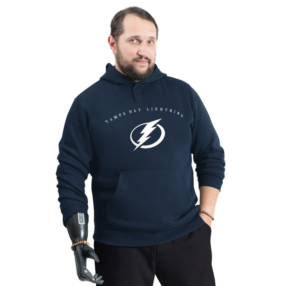 Tampa Bay Lightning G-III Sports by Carl Banks Adaptive Classic Team Arc Fleece Hoodie Navy