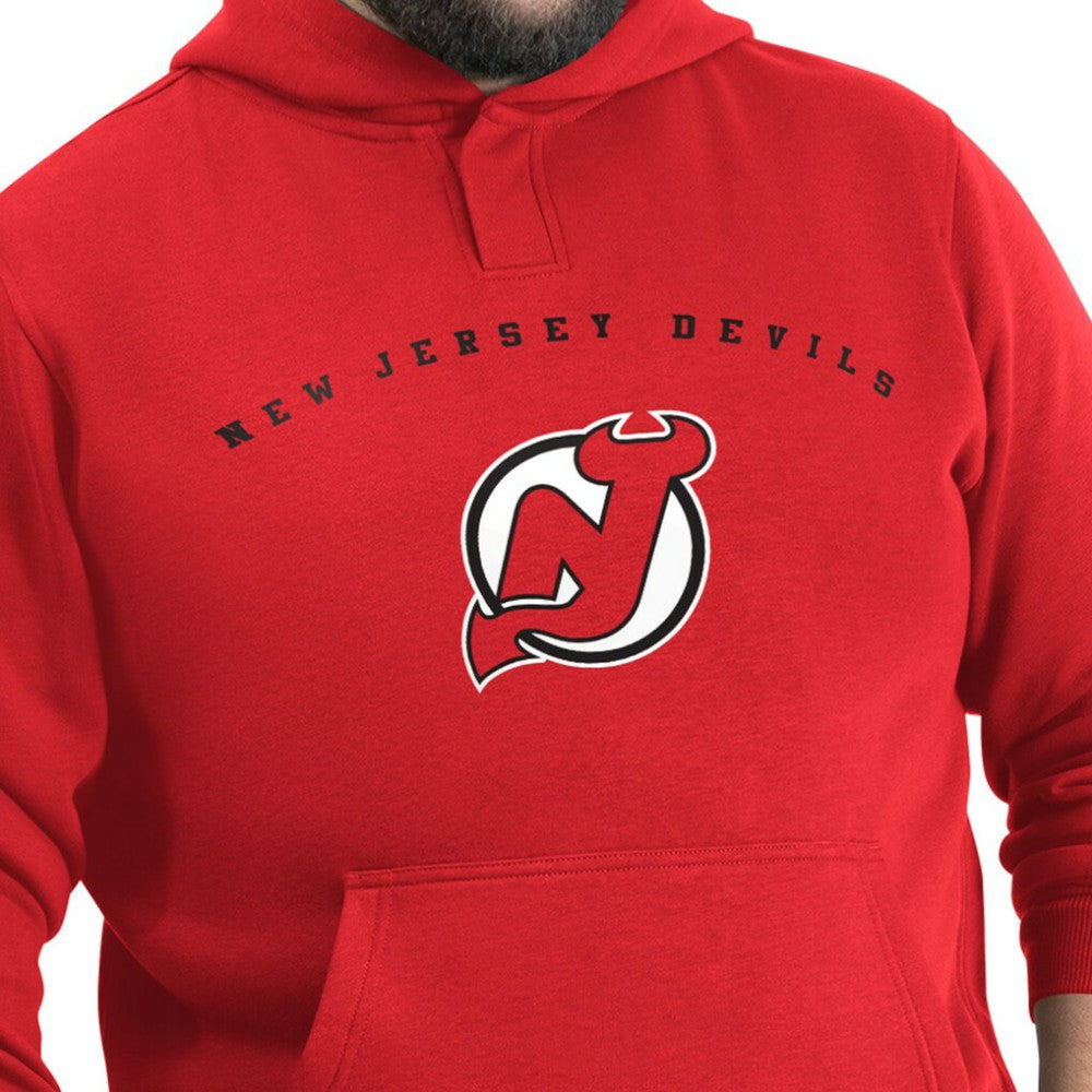 New Jersey Devils G-III Sports by Carl Banks Adaptive Classic Team Arc Fleece Hoodie Red