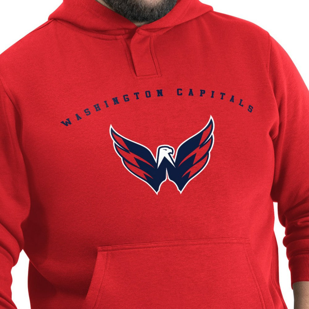 Washington Capitals G-III Sports by Carl Banks Adaptive Classic Team Arc Fleece Hoodie Red