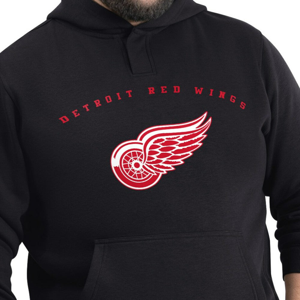 Detroit Red Wings G-III Sports by Carl Banks Adaptive Classic Team Arc Fleece Hoodie Black